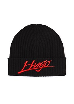 HUGO Wełniana czapka Xilla ze sklepu Gomez Fashion Store w kategorii Czapki zimowe męskie - zdjęcie 184966116
