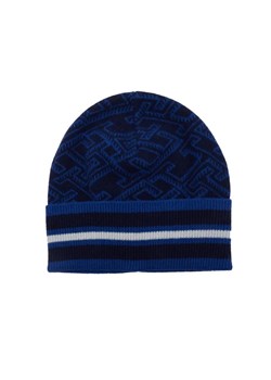 Tommy Hilfiger Wełniana czapka TH MONOGRAM AOP ze sklepu Gomez Fashion Store w kategorii Czapki zimowe męskie - zdjęcie 184966149