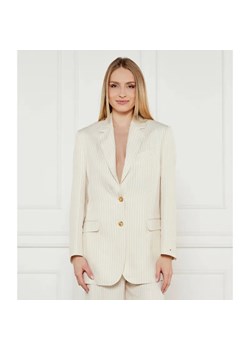 Tommy Hilfiger Marynarka | Relaxed fit | z dodatkiem lnu ze sklepu Gomez Fashion Store w kategorii Marynarki damskie - zdjęcie 184969177