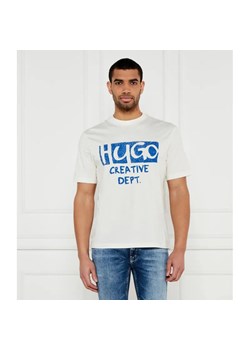 Hugo Blue T-shirt Nugocrea | Regular Fit ze sklepu Gomez Fashion Store w kategorii T-shirty męskie - zdjęcie 184969205