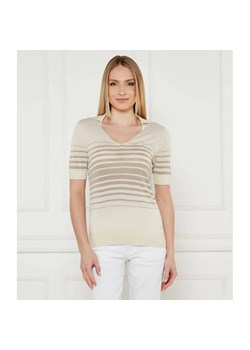 Calvin Klein Bluzka | Regular Fit | z dodatkiem jedwabiu ze sklepu Gomez Fashion Store w kategorii Bluzki damskie - zdjęcie 184969386
