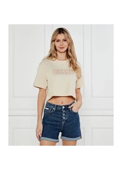 Calvin Klein Jeans T-shirt VARSITY | Cropped Fit ze sklepu Gomez Fashion Store w kategorii Bluzki damskie - zdjęcie 184969497