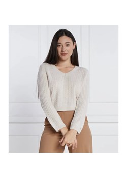 Tommy Hilfiger Wełniany sweter SOFT CABLE | Regular Fit ze sklepu Gomez Fashion Store w kategorii Swetry damskie - zdjęcie 184969826