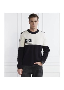 HUGO Sweter soccar | Regular Fit | z dodatkiem wełny ze sklepu Gomez Fashion Store w kategorii Swetry męskie - zdjęcie 184970145