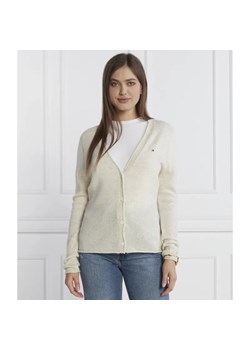 Tommy Hilfiger Wełniany kardigan | Regular Fit ze sklepu Gomez Fashion Store w kategorii Swetry damskie - zdjęcie 184970498