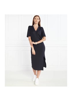 Tommy Hilfiger Sukienka OPEN POLO BLOUSSON SS | z dodatkiem jedwabiu ze sklepu Gomez Fashion Store w kategorii Sukienki - zdjęcie 184970539