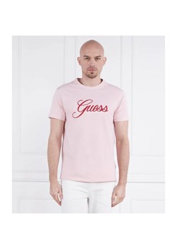 GUESS T-shirt SS CN GUESS 3D EMBRO | Regular Fit ze sklepu Gomez Fashion Store w kategorii T-shirty męskie - zdjęcie 184970897