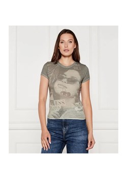 GUESS T-shirt SUMMER VIBES | Slim Fit ze sklepu Gomez Fashion Store w kategorii Bluzki damskie - zdjęcie 184971538