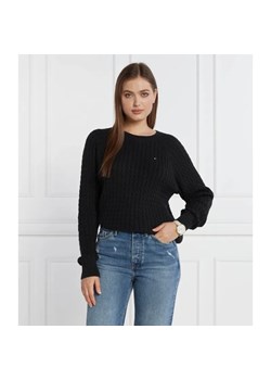 Tommy Hilfiger Sweter CO MINI CABLE | Regular Fit ze sklepu Gomez Fashion Store w kategorii Swetry damskie - zdjęcie 184971648