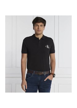 Calvin Klein Jeans Polo MONOLOGO | Regular Fit ze sklepu Gomez Fashion Store w kategorii T-shirty męskie - zdjęcie 184971857