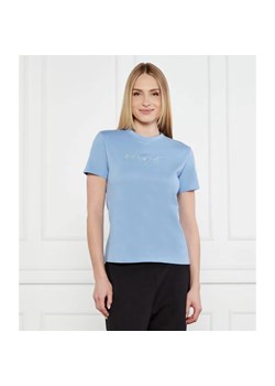 HUGO T-shirt Damacia_3 | Regular Fit ze sklepu Gomez Fashion Store w kategorii Bluzki damskie - zdjęcie 184971958