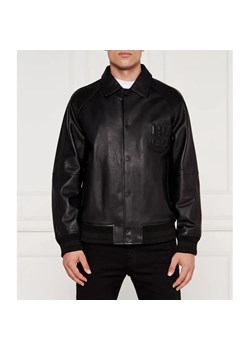 HUGO Skórzana kurtka bomber Larston | Regular Fit ze sklepu Gomez Fashion Store w kategorii Kurtki męskie - zdjęcie 184972075