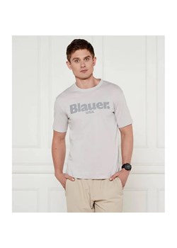 BLAUER T-shirt TONAL BOURNE | Regular Fit ze sklepu Gomez Fashion Store w kategorii T-shirty męskie - zdjęcie 184972098