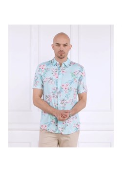 GUESS Koszula SS ECO RAYON WLD ORC | Slim Fit ze sklepu Gomez Fashion Store w kategorii Koszule męskie - zdjęcie 184972306