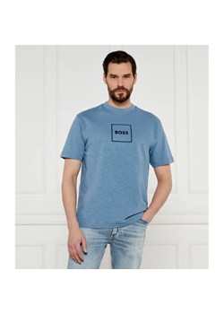 BOSS ORANGE T-shirt | Regular Fit | z dodatkiem lnu ze sklepu Gomez Fashion Store w kategorii T-shirty męskie - zdjęcie 184972438