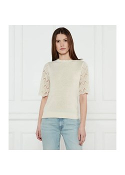 TWINSET Lniany sweter | Regular Fit ze sklepu Gomez Fashion Store w kategorii Swetry damskie - zdjęcie 184972458