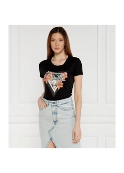 GUESS T-shirt Flowers | Regular Fit ze sklepu Gomez Fashion Store w kategorii Bluzki damskie - zdjęcie 184972726
