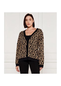Liu Jo Wełniany kardigan | Loose fit ze sklepu Gomez Fashion Store w kategorii Swetry damskie - zdjęcie 184973046