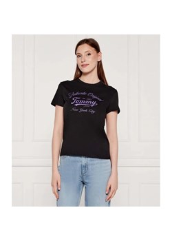 Tommy Jeans T-shirt | Regular Fit ze sklepu Gomez Fashion Store w kategorii Bluzki damskie - zdjęcie 184973377