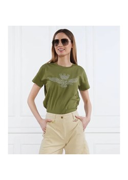 Aeronautica Militare T-shirt | Slim Fit ze sklepu Gomez Fashion Store w kategorii Bluzki damskie - zdjęcie 184973767