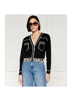 Karl Lagerfeld Kardigan | Regular Fit | z dodatkiem wełny ze sklepu Gomez Fashion Store w kategorii Swetry damskie - zdjęcie 184973988