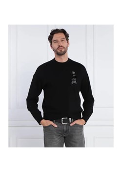 Emporio Armani Wełniany sweter PULLOVER ze sklepu Gomez Fashion Store w kategorii Swetry męskie - zdjęcie 184975128