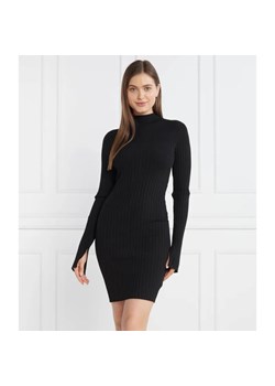 Calvin Klein Sukienka ICONIC RIB KNIT LS ze sklepu Gomez Fashion Store w kategorii Sukienki - zdjęcie 184975179