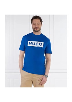 Hugo Blue T-shirt Nico | Regular Fit ze sklepu Gomez Fashion Store w kategorii T-shirty męskie - zdjęcie 184975338