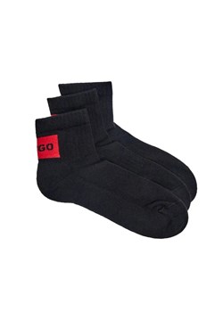 Hugo Bodywear Skarpety 3-pack 3P SH RIB LABEL CC ze sklepu Gomez Fashion Store w kategorii Skarpetki męskie - zdjęcie 184975568