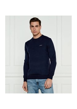 GUESS Sweter DANIEL | Regular Fit | z dodatkiem jedwabiu ze sklepu Gomez Fashion Store w kategorii Swetry męskie - zdjęcie 184975579