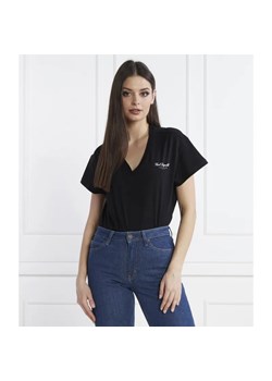 Karl Lagerfeld T-shirt hotel karl | Regular Fit ze sklepu Gomez Fashion Store w kategorii Bluzki damskie - zdjęcie 184976145