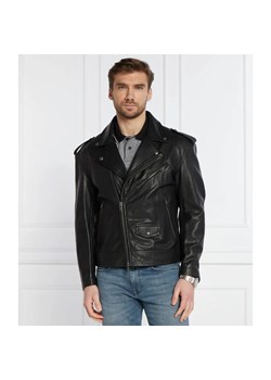 BOSS ORANGE Skórzana ramoneska Jonu | Regular Fit ze sklepu Gomez Fashion Store w kategorii Kurtki męskie - zdjęcie 184977028