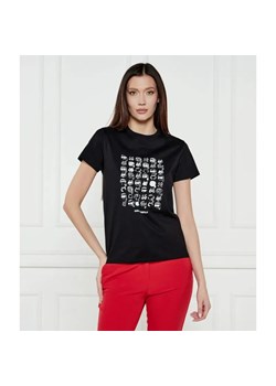 Karl Lagerfeld T-shirt IKON SEASONAL LOGO | Regular Fit ze sklepu Gomez Fashion Store w kategorii Bluzki damskie - zdjęcie 184977308