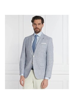 BOSS BLACK Marynarka H-Hutson-233 | Slim Fit | z dodatkiem lnu ze sklepu Gomez Fashion Store w kategorii Marynarki męskie - zdjęcie 184978296