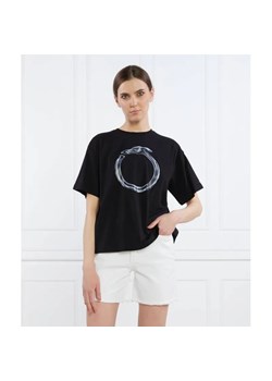 Trussardi T-shirt GREYHOUND HEATMAP PRINT COTTON JERSEY 30/1 | Relaxed fit ze sklepu Gomez Fashion Store w kategorii Bluzki damskie - zdjęcie 184978547