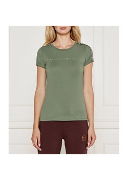 EA7 T-shirt | Slim Fit ze sklepu Gomez Fashion Store w kategorii Bluzki damskie - zdjęcie 184978996