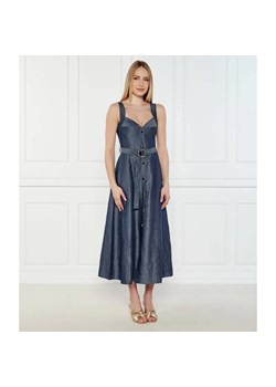 Liu Jo Sukienka z paskiem | z dodatkiem lnu ze sklepu Gomez Fashion Store w kategorii Sukienki - zdjęcie 184979197