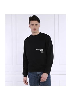 Calvin Klein Jeans Bluza DIFFUSED LOGO CREW NECK | Loose fit ze sklepu Gomez Fashion Store w kategorii Bluzy męskie - zdjęcie 184979275