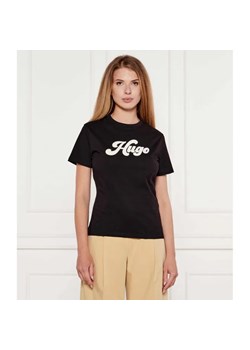 HUGO T-shirt Damacia_4 | Regular Fit ze sklepu Gomez Fashion Store w kategorii Bluzki damskie - zdjęcie 184979349