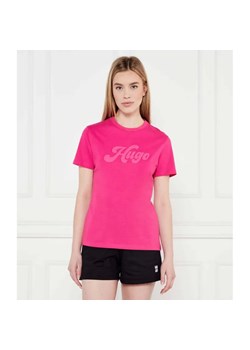 HUGO T-shirt Damacia_4 | Regular Fit ze sklepu Gomez Fashion Store w kategorii Bluzki damskie - zdjęcie 184979707