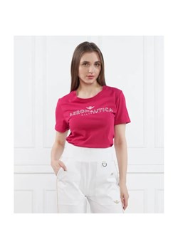 Aeronautica Militare T-shirt | Regular Fit ze sklepu Gomez Fashion Store w kategorii Bluzki damskie - zdjęcie 184980066
