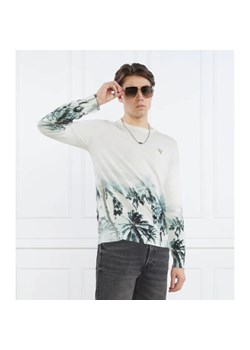 GUESS Sweter TYSON LS CN ALLOVER | Regular Fit ze sklepu Gomez Fashion Store w kategorii Swetry męskie - zdjęcie 184980236