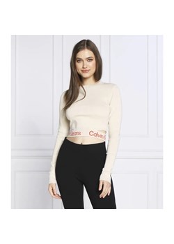 Calvin Klein Jeans Sweter | Cropped Fit ze sklepu Gomez Fashion Store w kategorii Swetry damskie - zdjęcie 184980516