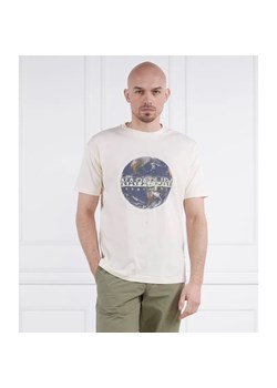 Napapijri T-shirt S-DAULE SS WHITECAP GRAY | Regular Fit ze sklepu Gomez Fashion Store w kategorii T-shirty męskie - zdjęcie 184980907