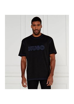 Hugo Blue T-shirt Nitlogo | Relaxed fit ze sklepu Gomez Fashion Store w kategorii T-shirty męskie - zdjęcie 184981298
