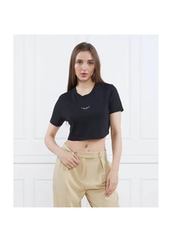 Zadig&Voltaire T-shirt CARLY WINGS | Cropped Fit ze sklepu Gomez Fashion Store w kategorii Bluzki damskie - zdjęcie 184982057
