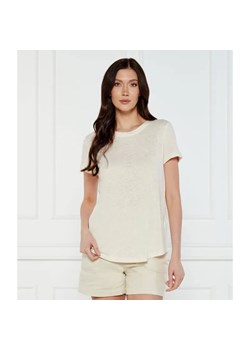 LAUREN RALPH LAUREN Lniany t-shirt | Regular Fit ze sklepu Gomez Fashion Store w kategorii Bluzki damskie - zdjęcie 184982649