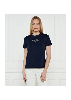 Tommy Hilfiger T-shirt | Regular Fit ze sklepu Gomez Fashion Store w kategorii Bluzki damskie - zdjęcie 184982765