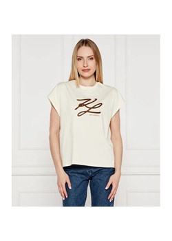 Karl Lagerfeld T-shirt Autograph | Oversize fit ze sklepu Gomez Fashion Store w kategorii Bluzki damskie - zdjęcie 184982919