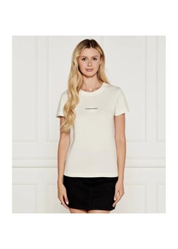 Calvin Klein Jeans T-shirt | Regular Fit ze sklepu Gomez Fashion Store w kategorii Bluzki damskie - zdjęcie 184983539